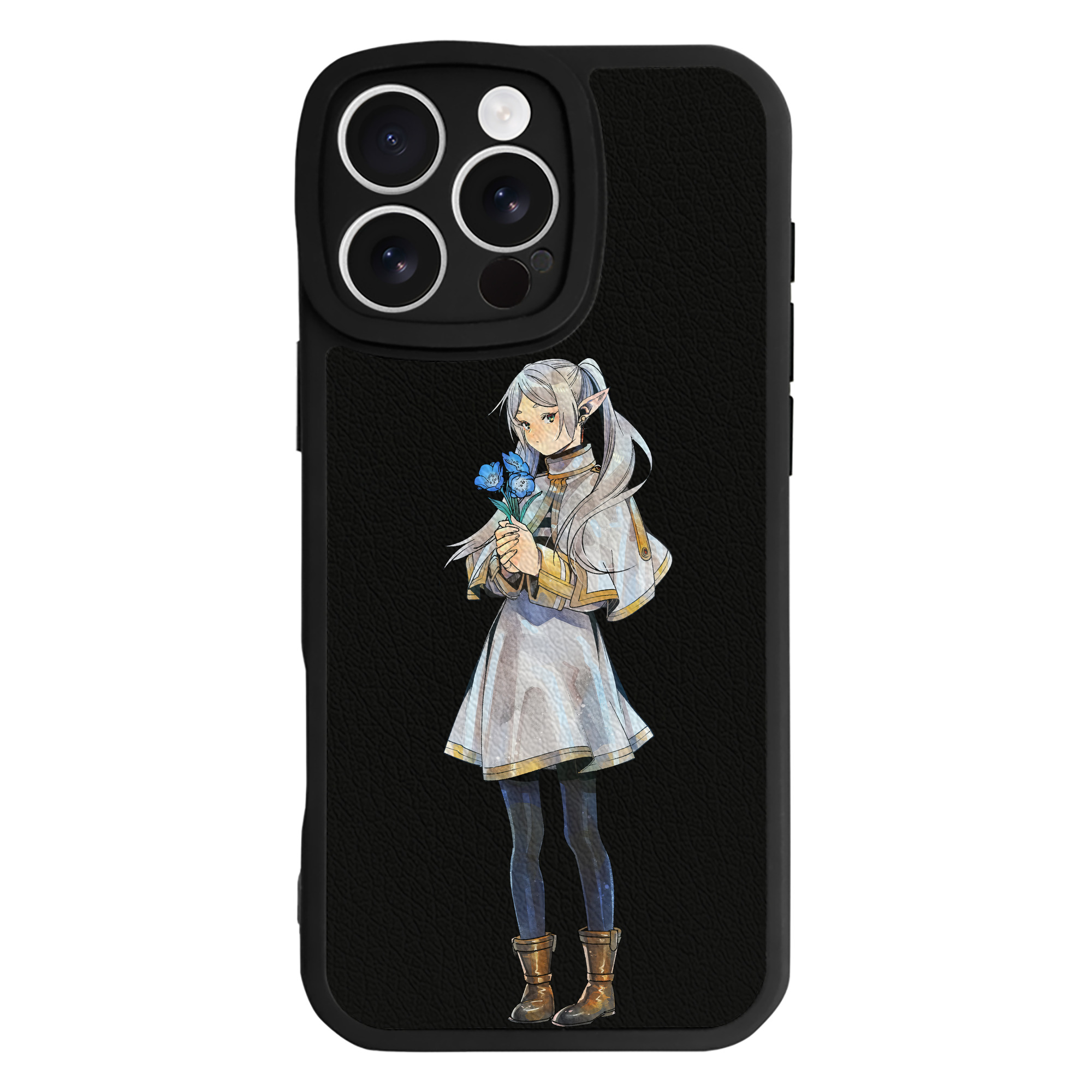（画像用） 葬送のフリーレン Frieren 【iPhone 16シリーズ対応】シリコンスマホケース（レザー調） 材質：シリコン